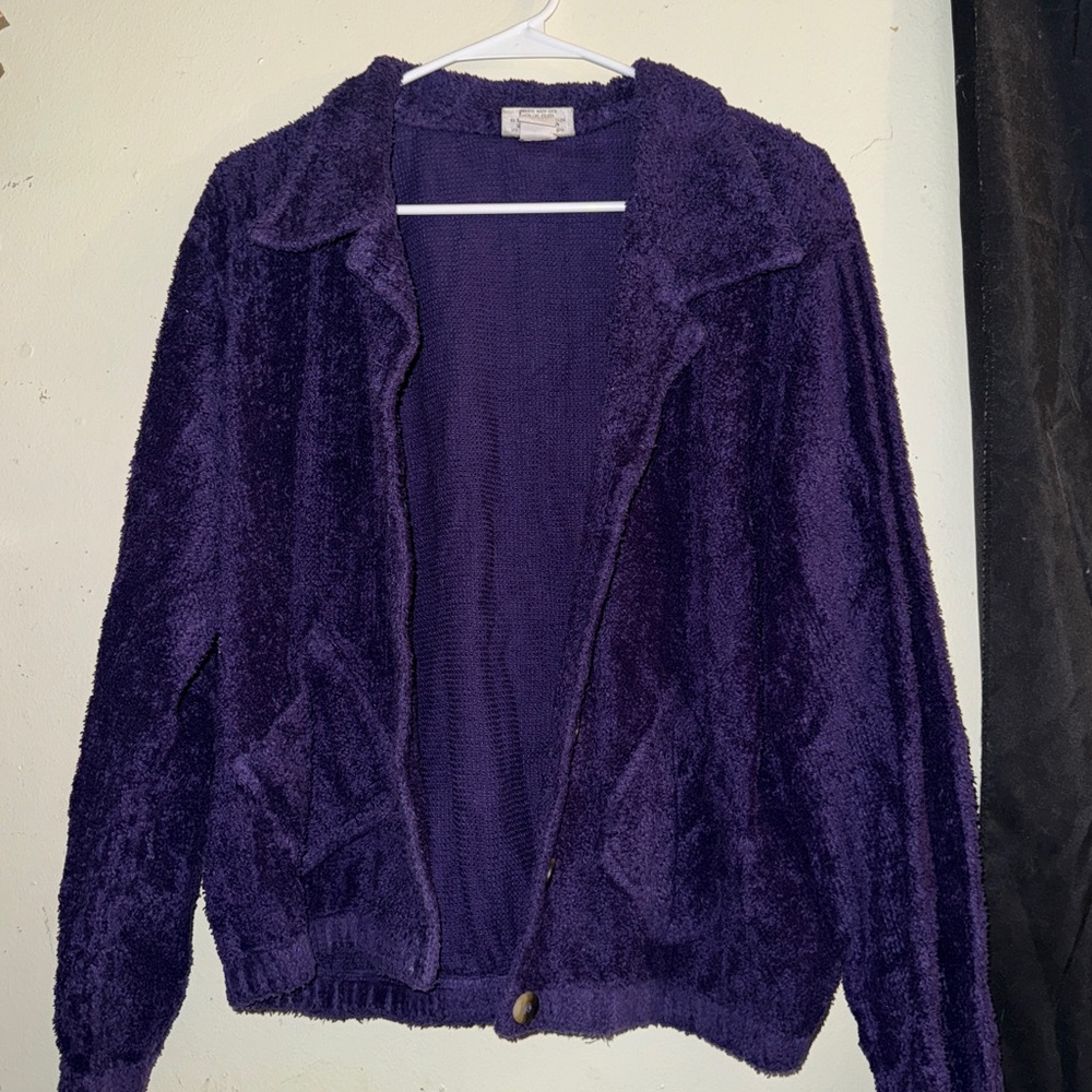 Purple Button Up Jacket - image 1